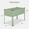 Best Choice Products 48x24x30in Elevated Galvanized Metal Garden Bed w/ Corner Protectors